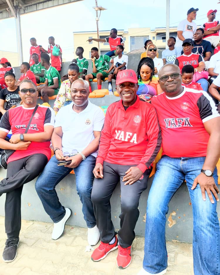 YAFA officials and parents in the stands at the age grade tournament